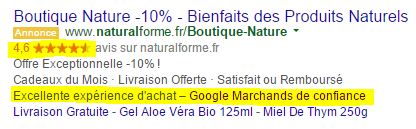 Natural Forme AdWords