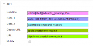 Création d'annonces dans Adcore