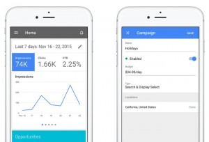 visuel application adwords Iphone