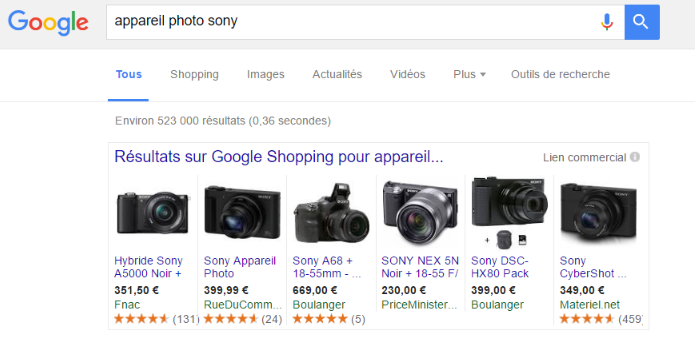 Amazon et Google Shopping