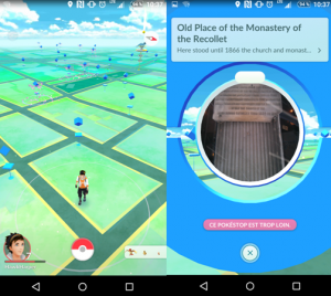 Capture pokéstop