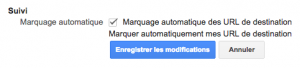 Exemple de tracking automatique Adwords