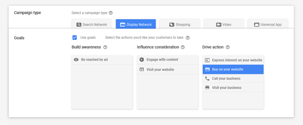 Interface AdWords