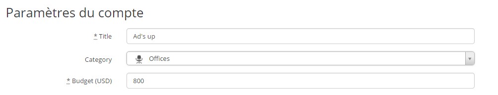Waze ads paramètre du compte
