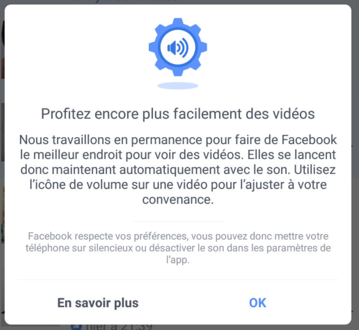 son automatique facebook