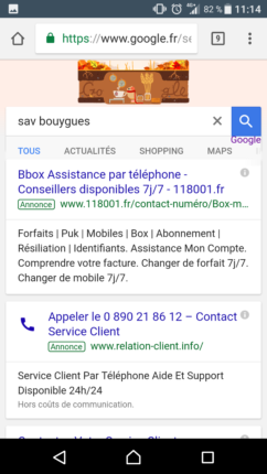 annonce appel uniquement