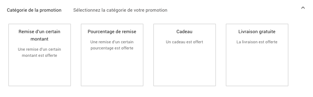sélection promotion shopping
