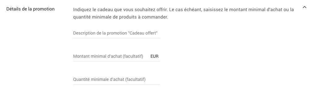 dernière étape détails promotion