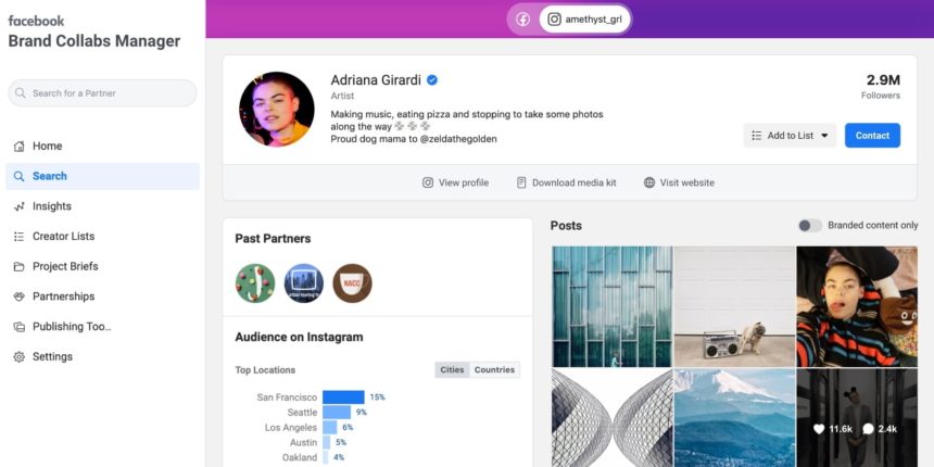 Instagram plateforme d'influence