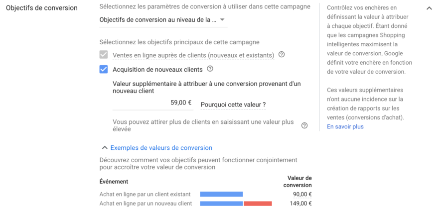 Smart Shopping Bêta Customer Only Goal