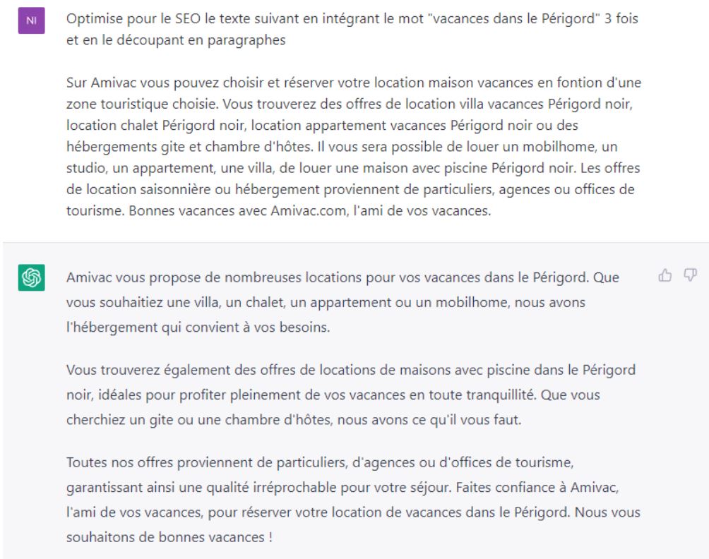 reformuler du contenu