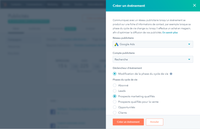 CRM associé à Performance Max de Google Ads.