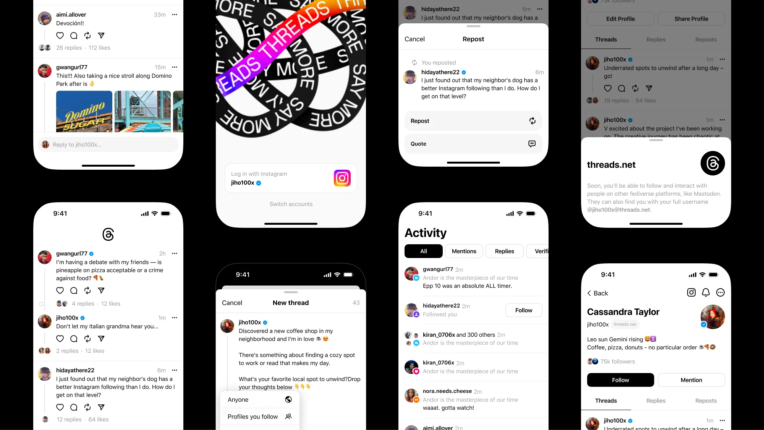 L'interface inspirée fortement d'Instagram.