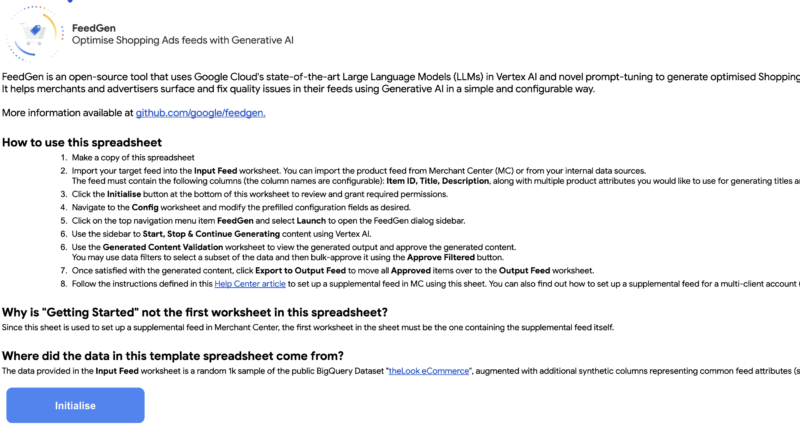 FeedGen, pour les Shopping Ads de Google.