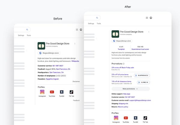 La mise à jour du Knowledge Panel