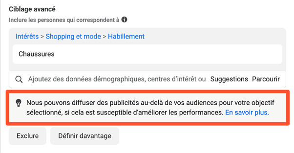 Meta souhaite renforcer l'automatisation du ciblage d'audience.