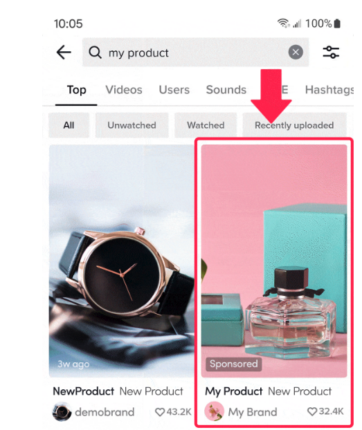 Des annonces sponsorisées débarquent sur les recherches TikTok.