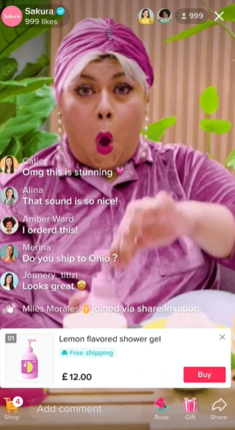 sell your products live on TikTok Shop