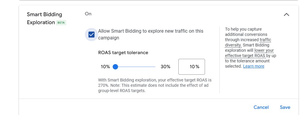 Smart Bidding Exploration : La fonctionnalité Google intégrée dans PMax