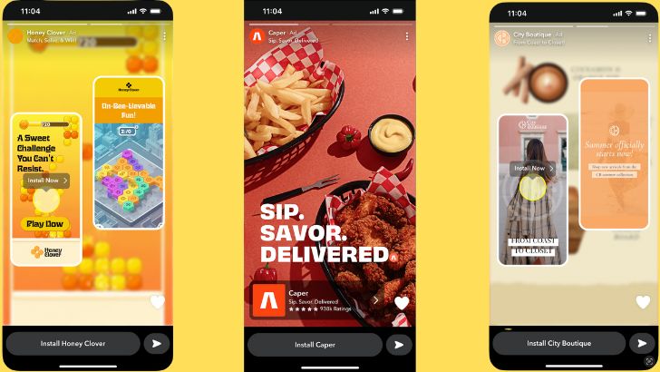 new Snapchat publicité tools